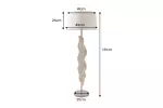 Stojací lampa WOOD LEAF 130 CM masiv teak