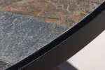 Kulatý jídelní stůl MOUNTAIN SOUL 120 CM kamenná dýha