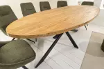 Oválný jídelní stůl GALAXIE 240 CM masiv mango