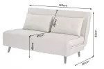 Rozkládací pohovka SMART MULTIFUNCTION 140 CM šampaňská samet Rozkládací pohovka SMART MULTIFUNCTION 140 CM šampaňská samet