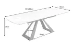 Jídelní stůl CONCORD 180-230 CM keramika rozkládací