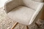 2SET jídelní židle UNIQUE béžová/přírodní otočná 2SET jídelní židle UNIQUE béžová/přírodní otočná