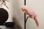 Stolní lampa WILDLIFE PARROT 75 CM černá zlato-růžová