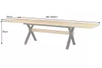 Jídelní stůl GIANT NATUR II 180-300 CM dubová dýha rozkládací