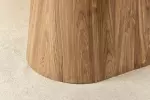 Jídelní stůl UNIQUE 200 CM šedý mramor/dýha ořech