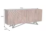 Komoda ZEN CIRCLE 3D 180 CM hnědá masiv mango Komoda ZEN CIRCLE 3D 180 CM hnědá masiv mango