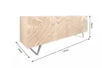 Komoda FLUID II 3D 175 CM krémová masiv mango Komoda FLUID II 3D 175 CM krémová masiv mango