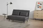 Rozkládací pohovka SMART MULTIFUNCTION 140 CM šedá manšestr