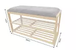 Botník ZEN-BO 80 CM bambus přírodní/béžová Botník ZEN-BO 80 CM bambus přírodní/béžová