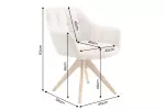 2SET jídelní židle PAPILLON šampaňská béžová/přírodní žinylková tkanina otočná 2SET jídelní židle PAPILLON šampaňská béžová/přírodní žinylková tkanina otočná