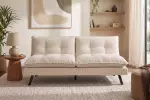Rozkládací pohovka COCOONING 190 CM béžová manšetr Rozkládací pohovka COCOONING 190 CM béžová manšetr