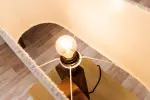 Stolní lampa LOVERS 60 CM masiv saman/colin bouclé