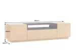 Televizní stolek LOFT 160 CM dub/černá Televizní stolek LOFT 160 CM dub/černá