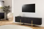 Televizní stolek GATSBY 160 CM černá/zlatá masiv mango