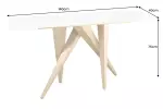 Konzolový stolek ART LIVING 140 CM bílá/zlatá mramor