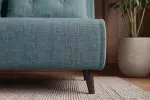 Rozkládací pohovka SMART MULTIFUNCTION 140 CM petrolejová samet Rozkládací pohovka SMART MULTIFUNCTION 140 CM petrolejová samet