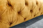 Postel CHESTERFIELD LUX 160x200 CM tmavě žlutá samet