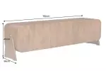 Televizní stolek BRASIL 160 CM hnědá masiv mango