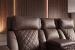 2SET televizní křeslo HOLLYWOOD hnědé syntetická kůže