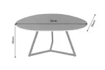 Konferenční stolek MARVELOUS ANTRACIT 70 CM keramika