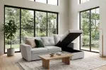 Rozkládací rohová pohovka s ÚP APARTMENT UNI 245 CM béžová