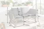Zahradní lavička MODULAR GREY 152 CM masiv akácie