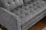 Rohová pohovka STOCKHOLM 220 CM šedá texturovaná tkanina UNI Rohová pohovka STOCKHOLM 220 CM šedá texturovaná tkanina UNI