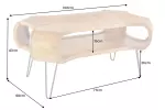 Konferenční stolek ORGANIC LIVING 100 CM masiv sheesham