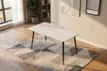 Jídelní stůl MILANO II 120 CM keramika vzhled bílý mramor Jídelní stůl MILANO II 120 CM keramika vzhled bílý mramor
