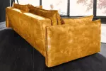 Rozkládací pohovka APARTMENT 3M 215 CM tmavě žlutá samet