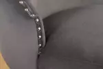 2SET židle CASTLE DELUXE II S RUKOJETÍ šedá/černá samet