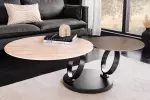 Konferenční stolek DANCING RINGS NATUR otočný