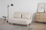 Rozkládací pohovka SMART MULTIFUNCTION 140 CM béžová manšestr