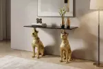 Konzolový stolek PANTHER 105 CM zlatý/černý