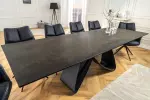 Jídelní stůl INFINITY RUST BLACK 180-220-260 CM keramika rozkládací