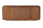 Komoda MONZA 180 CM hnědá/zlatá masiv mango