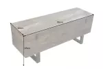 Univerzální truhla FACTORY 115 CM taupe hnědá masiv mango