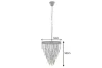 Stropní svítidlo CRYSTAL 50 CM černá kov