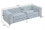 Pohovka MODERN BAROCCO 235 CM petrolejová samet Pohovka MODERN BAROCCO 235 CM petrolejová samet