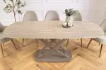 Jídelní stůl INCEPTION GREIGE 130-190 CM travertin rozkládací