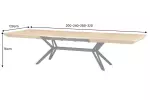 Jídelní stůl GIANT NATUR 200-320 CM dubová dýha rozkládací