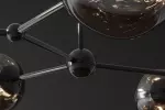 Stropní svítidlo LIQUID DIAMOND 97 CM kouřová černá