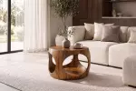 Konferenční stolek ORGANIC LOOP 60 CM hnědý masiv sheesham Konferenční stolek ORGANIC LOOP 60 CM hnědý masiv sheesham