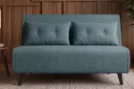 Rozkládací pohovka SMART MULTIFUNCTION 140 CM petrolejová samet Rozkládací pohovka SMART MULTIFUNCTION 140 CM petrolejová samet