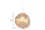 Stropní svítidlo LIQUID DIAMOND 35 CM zlatá