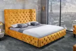 Postel CHESTERFIELD LUX 180x200 CM tmavě žlutá samet