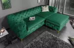 Pohovka MODERN BAROCCO 240 CM smaragdově zelená samet