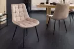 2SET jídelní židle ROADSTAR šampaňská/černá samet 2SET jídelní židle ROADSTAR šampaňská/černá samet