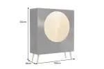 Vysoká komoda AURUM 120 CM černá/zlatá masiv mango Vysoká komoda AURUM 120 CM černá/zlatá masiv mango