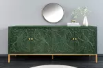Komoda PEACOCK 3D 175 CM zelená masiv mango